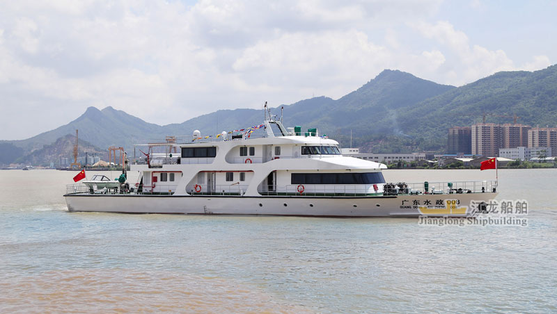 广东江龙300吨钢铝水政执法监察船-需订做