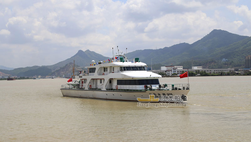 广东江龙300吨钢铝水政执法监察船-需订做