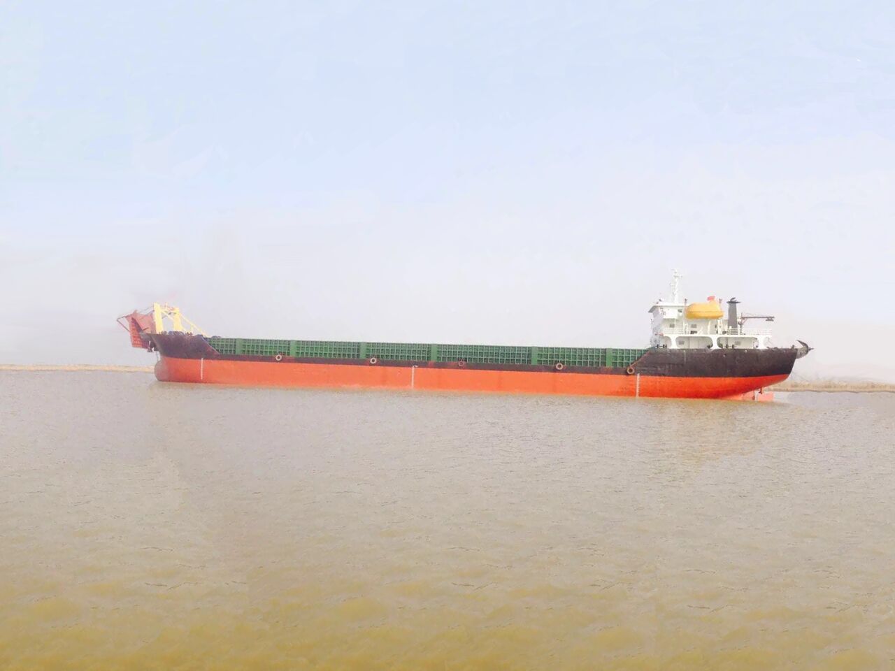 21米宽119米长6.5米高甲板驳船出售