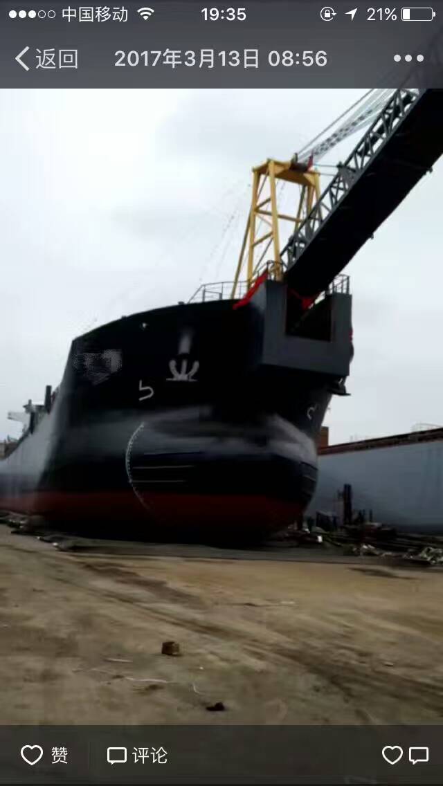 出售新造8000吨自吸自卸沙船