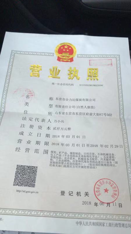 东营合力达煤炭有限公司