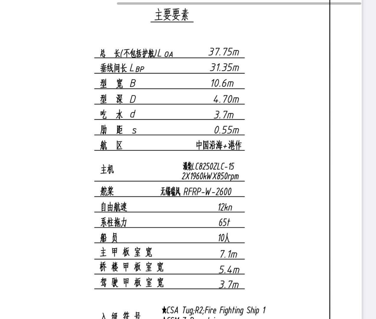 出售5200马力全回转拖轮