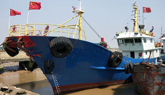 出售2018年38米近海钢制交通船