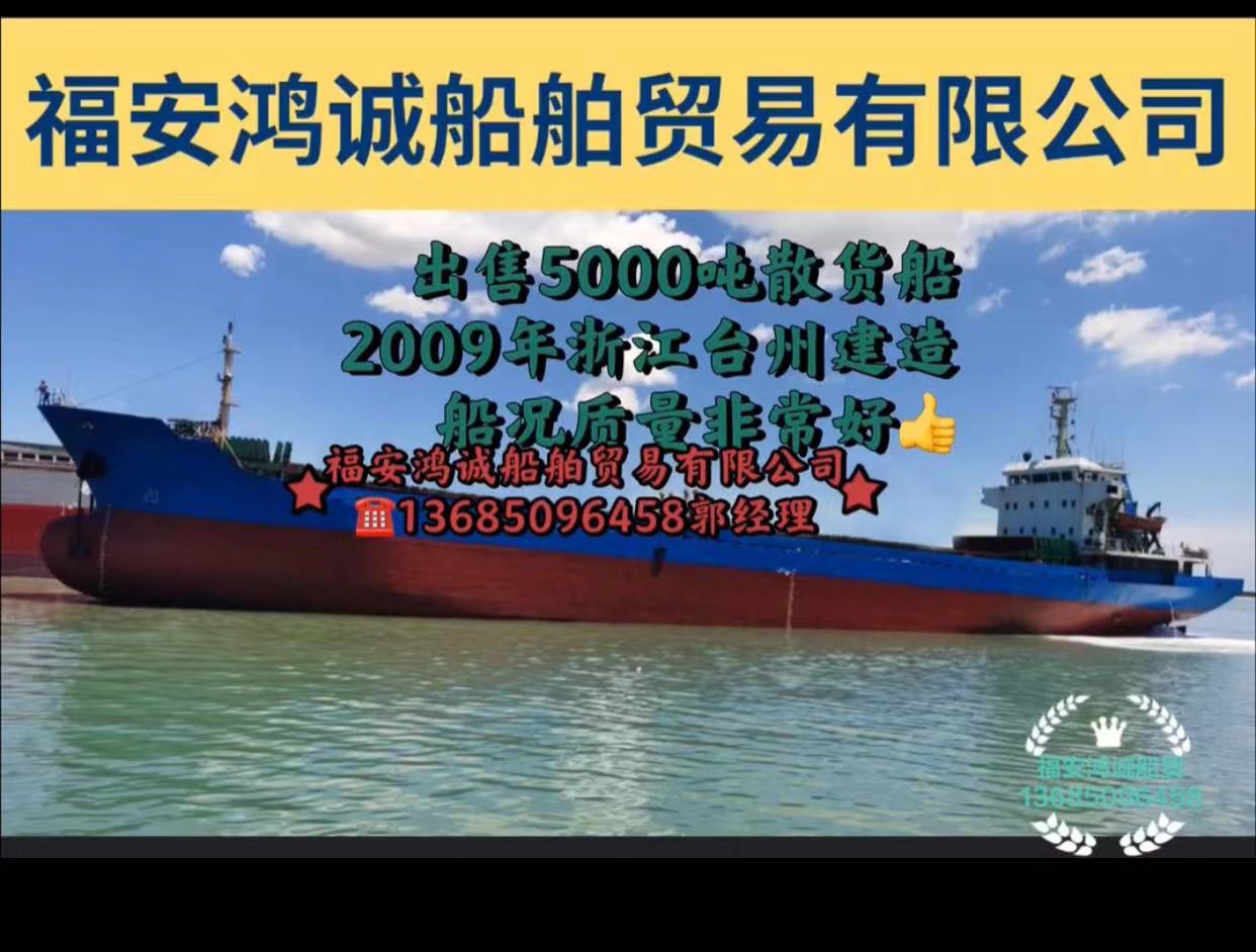 出售5000吨散货船/ 2009年台州建造/
