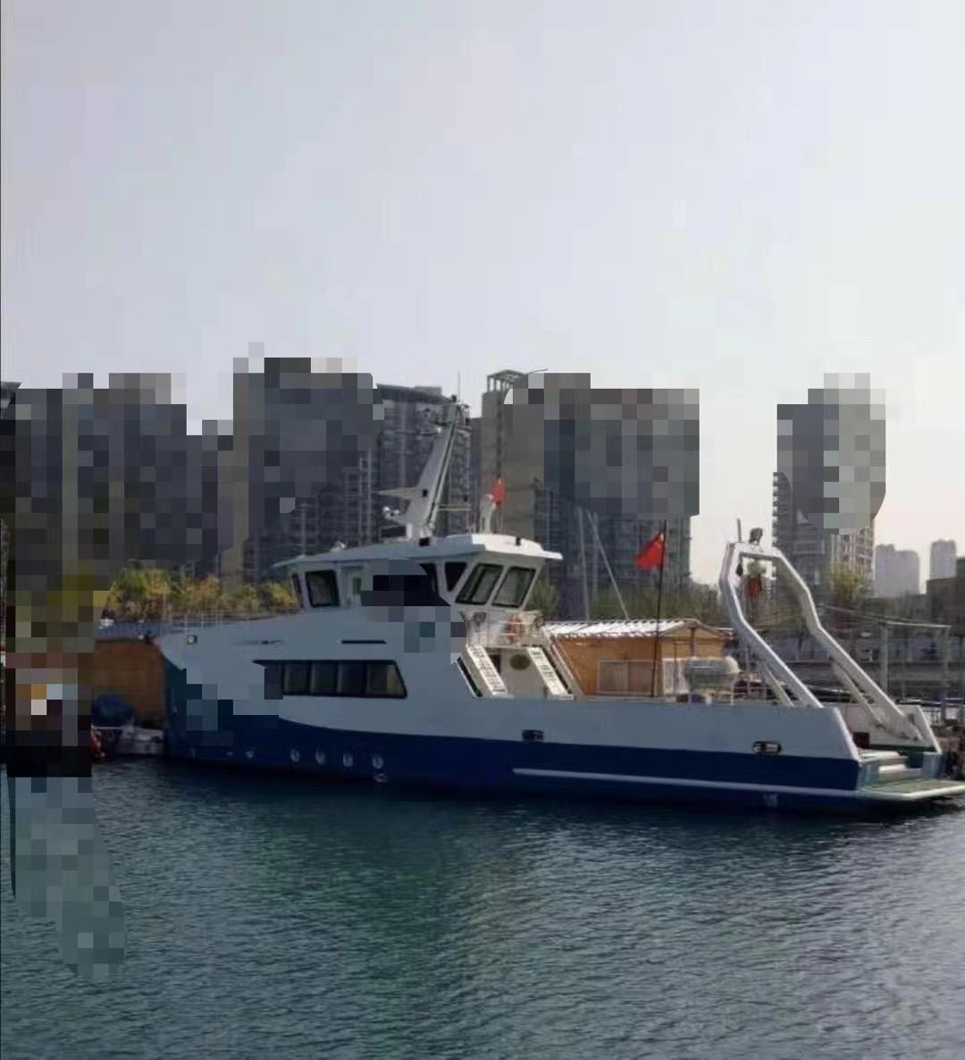 售2019年山东造23米顶尖配置科考交通船