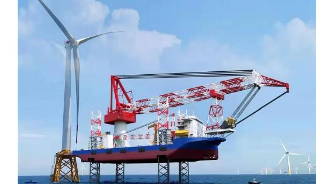 1600吨自升自航海上风电平台