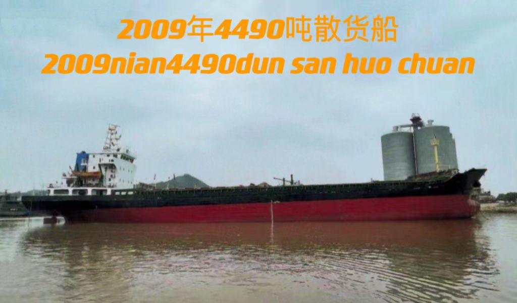 降价出售：4490吨在航散货船 2009年8月建造/