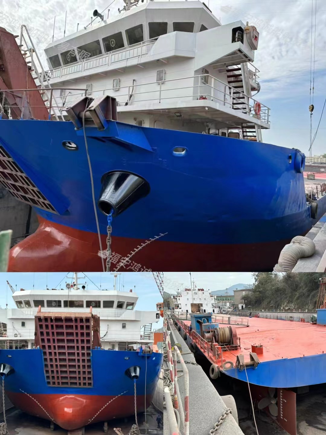 出售：5050吨前驾驶室/前跳板/甲板货船/ 2018年江苏建造/
