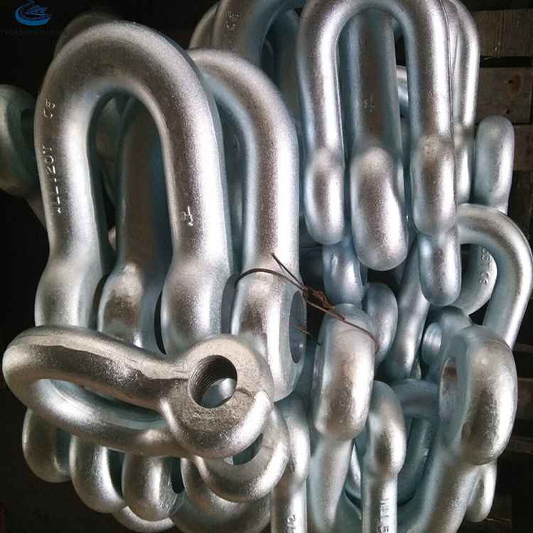 起重吊装U型带螺母卸扣G2150/不带螺母G210美标卸扣