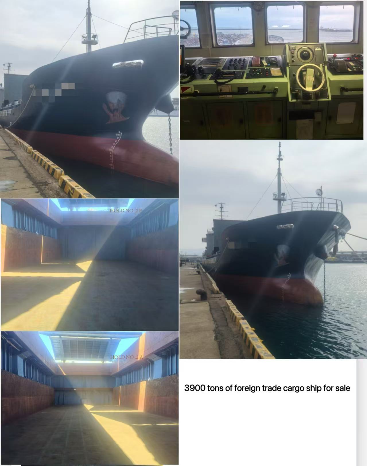 出售：3900吨外贸通用货船 *国际船舶* 建造年份：2005年