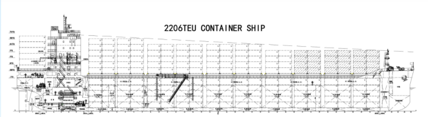 2206TEU 出售2026年造载重37400吨无限航区集装箱船